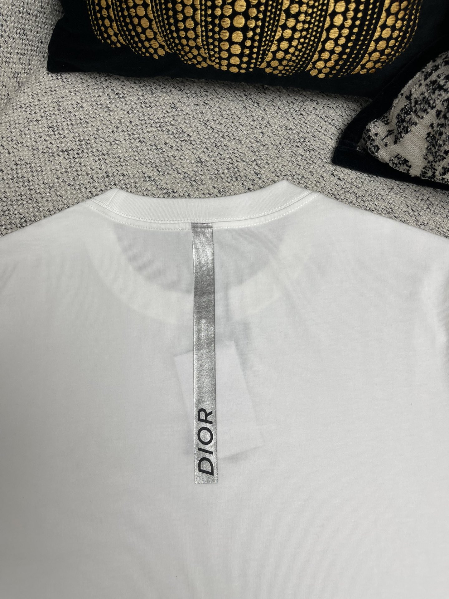 Dior CD Diamond White Cotton T-Shirt | Short Sleeve Crew Neck Tee 10 i1744357111 5054 8