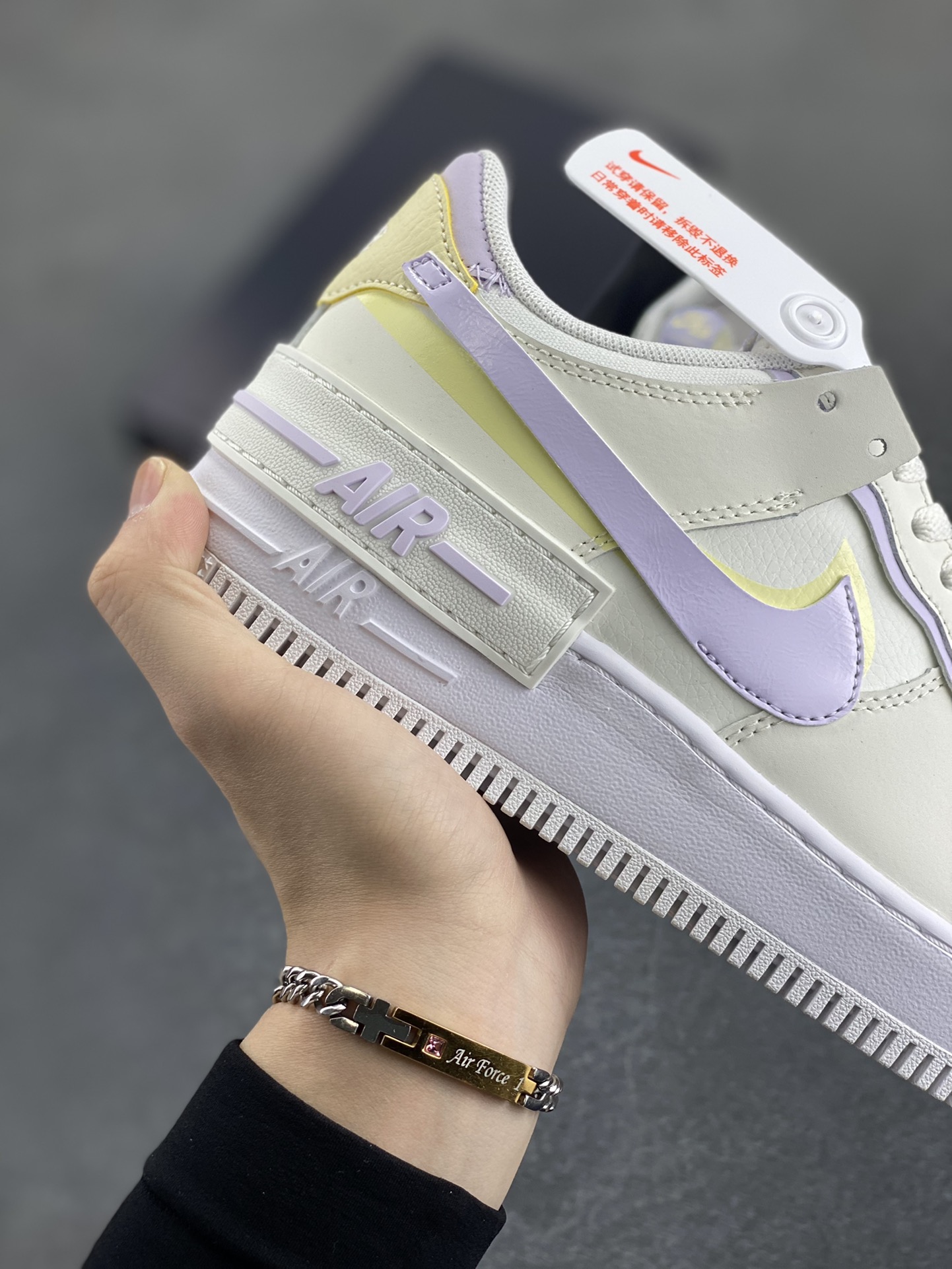 图片[6]-NK Air Force 1 Shadow 轻量增高低帮百搭板鞋\”拼接马卡龙\” 全新少女系解构主义设计双层轻量EVA发泡中底+防滑RB橡胶外圈底鞋底 原楦头原纸板 打造纯正空军版型 专注外贸渠道 全掌内置蜂窝气垫 原盒配件 原厂中底钢印、拉帮完美 货号：DZ1847-113 尺码：35.5 36 36.5 37.5 38 38.5 39 40 40.5 41 42-选品中心