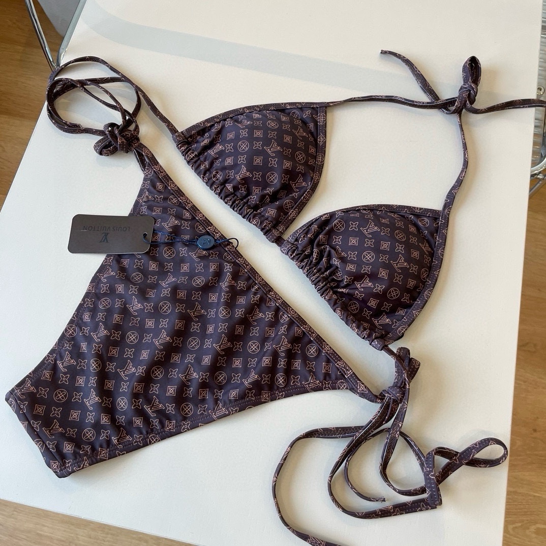 150. LV LOUIS VUITTON’S NEW OFFICIAL SWIMSUIT, BIKINI, HIGH-END CUSTOM, S M L XL - 图片 1
