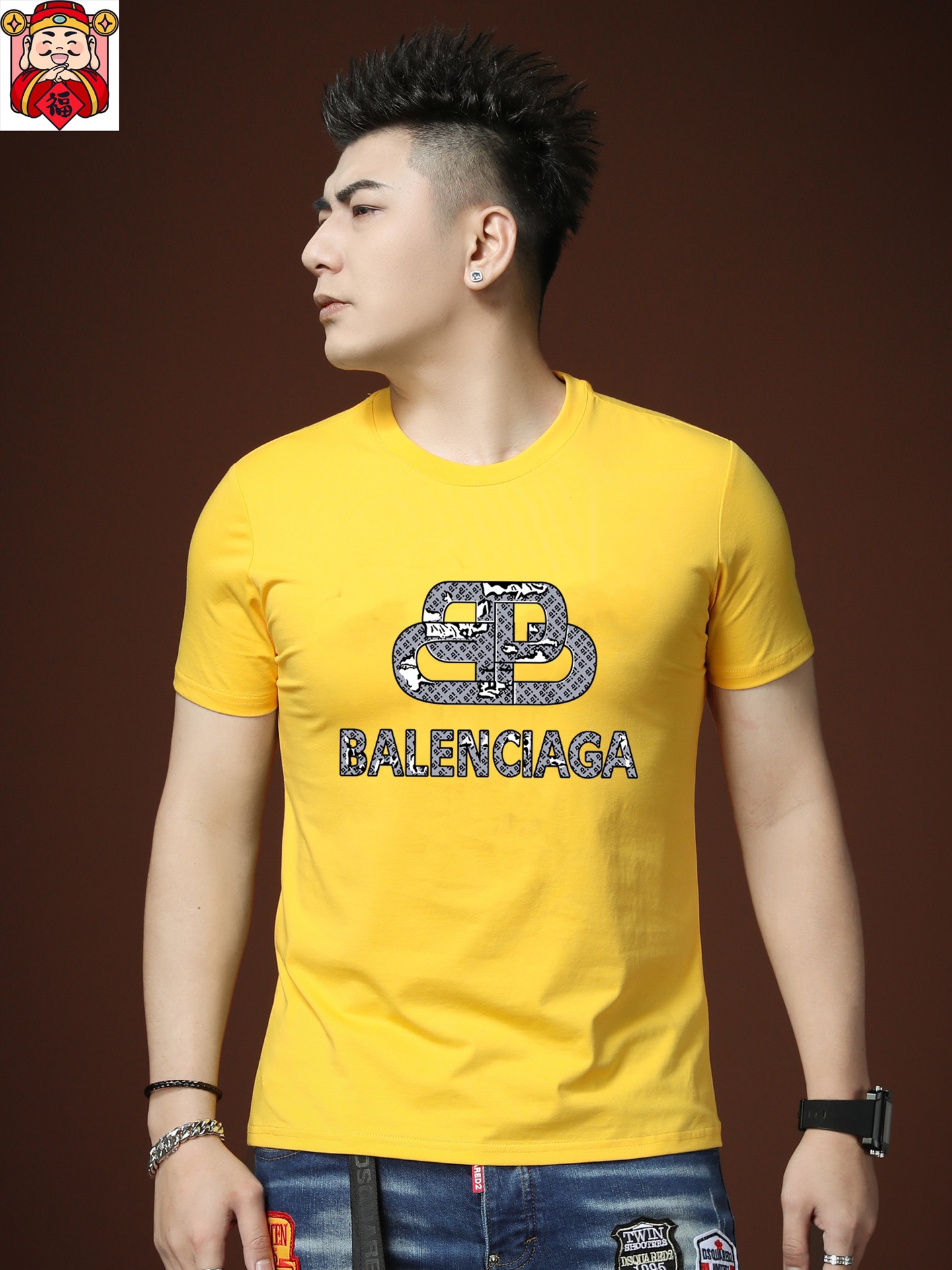 Balenciaga 品牌【BALENCIAGA 巴黎世家】(胖子福音) 男士休闲短袖T恤