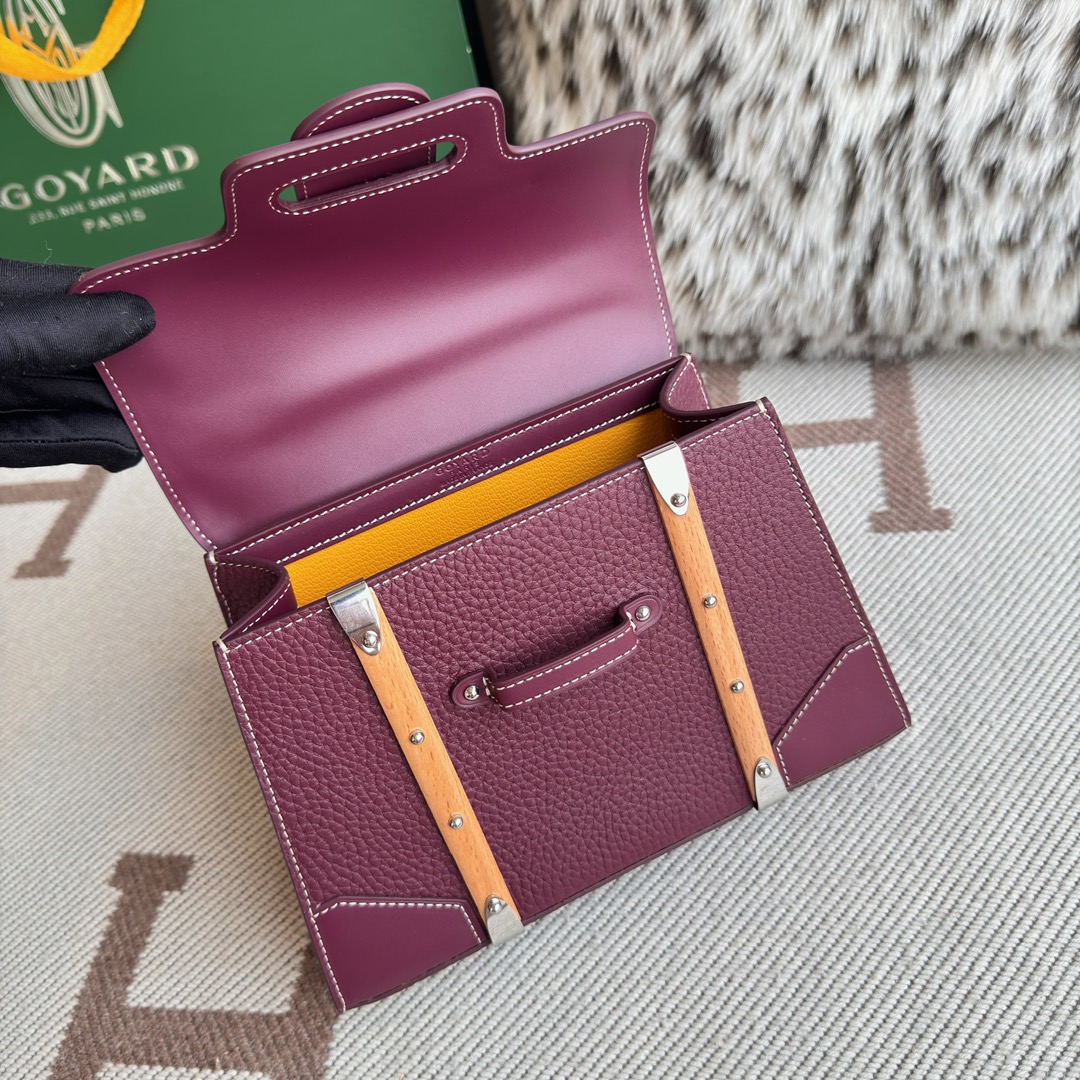 Goyard Saigon Burgundy top handle