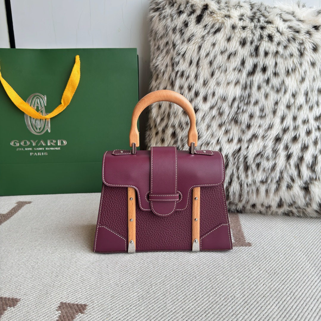 Goyard Saigon Burgundy top handle