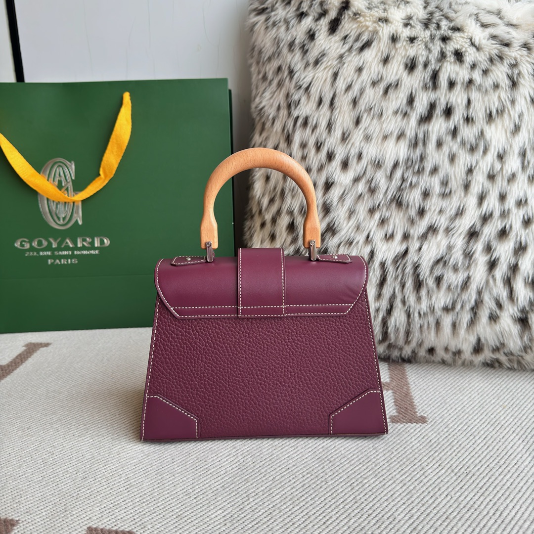 Goyard Saigon Burgundy top handle