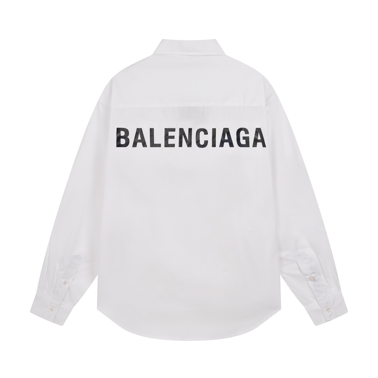 Balenciaga 印花字母ロゴ長袖シャツ - 快適さとエレガンスを兼ね備えた一枚