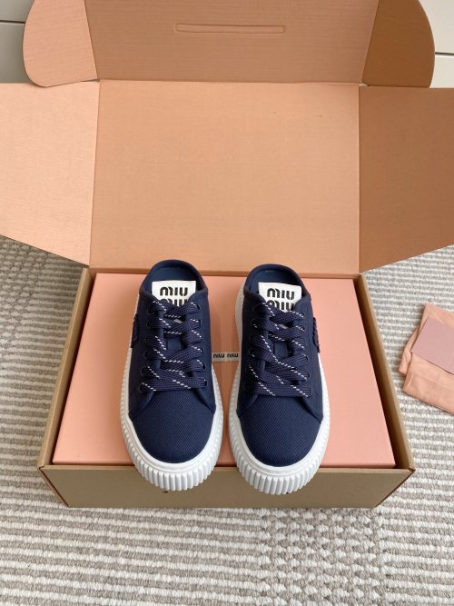 Miu Miu Denim Platform Mule Sneakers - Fashionable & Comfortable 1 Miu Miu Denim Platform Mule Sneakers - Fashionable & Comfortable