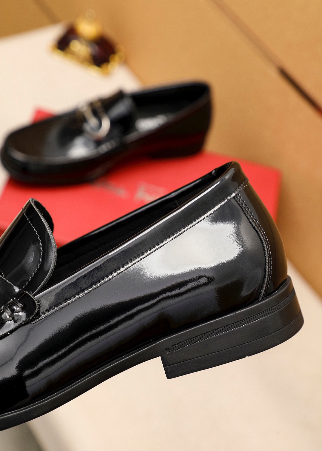Salvatore Ferragamo Men's Leather Loafers with Iconic Buckle - Sizes 38-44 8 i1744425243 3102 6