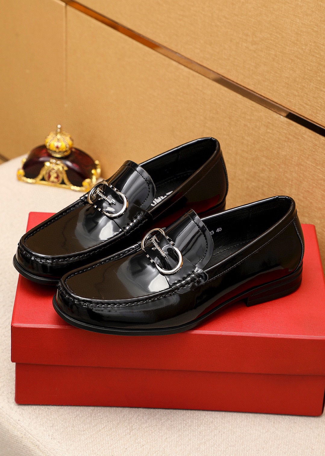 Salvatore Ferragamo Men's Leather Loafers with Iconic Buckle - Sizes 38-44 3 i1744425243 7385 1