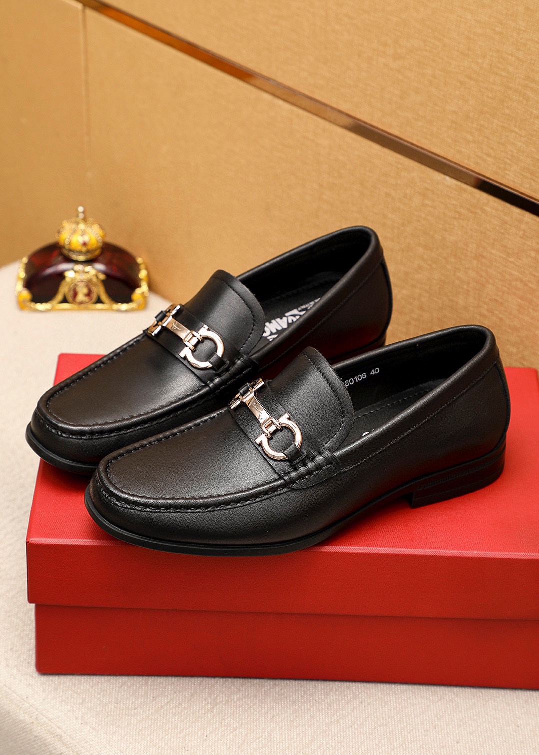 Salvatore Ferragamo Men's Leather Loafers with Buckle Detail (Size 38-44) 3 i1744425364 4516 1