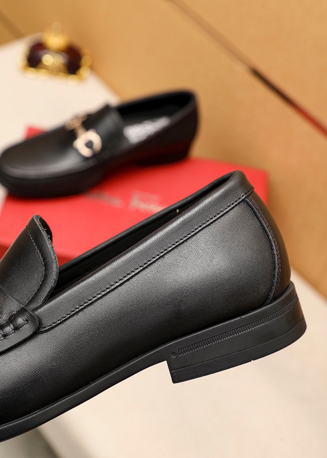 Salvatore Ferragamo Men's Leather Loafers with Buckle Detail (Size 38-44) 8 i1744425364 5132 6