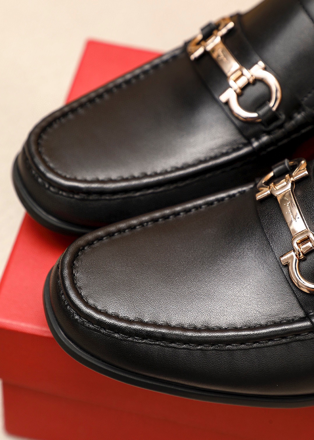 Salvatore Ferragamo Men's Leather Loafers with Buckle Detail (Size 38-44) 9 i1744425364 9760 7