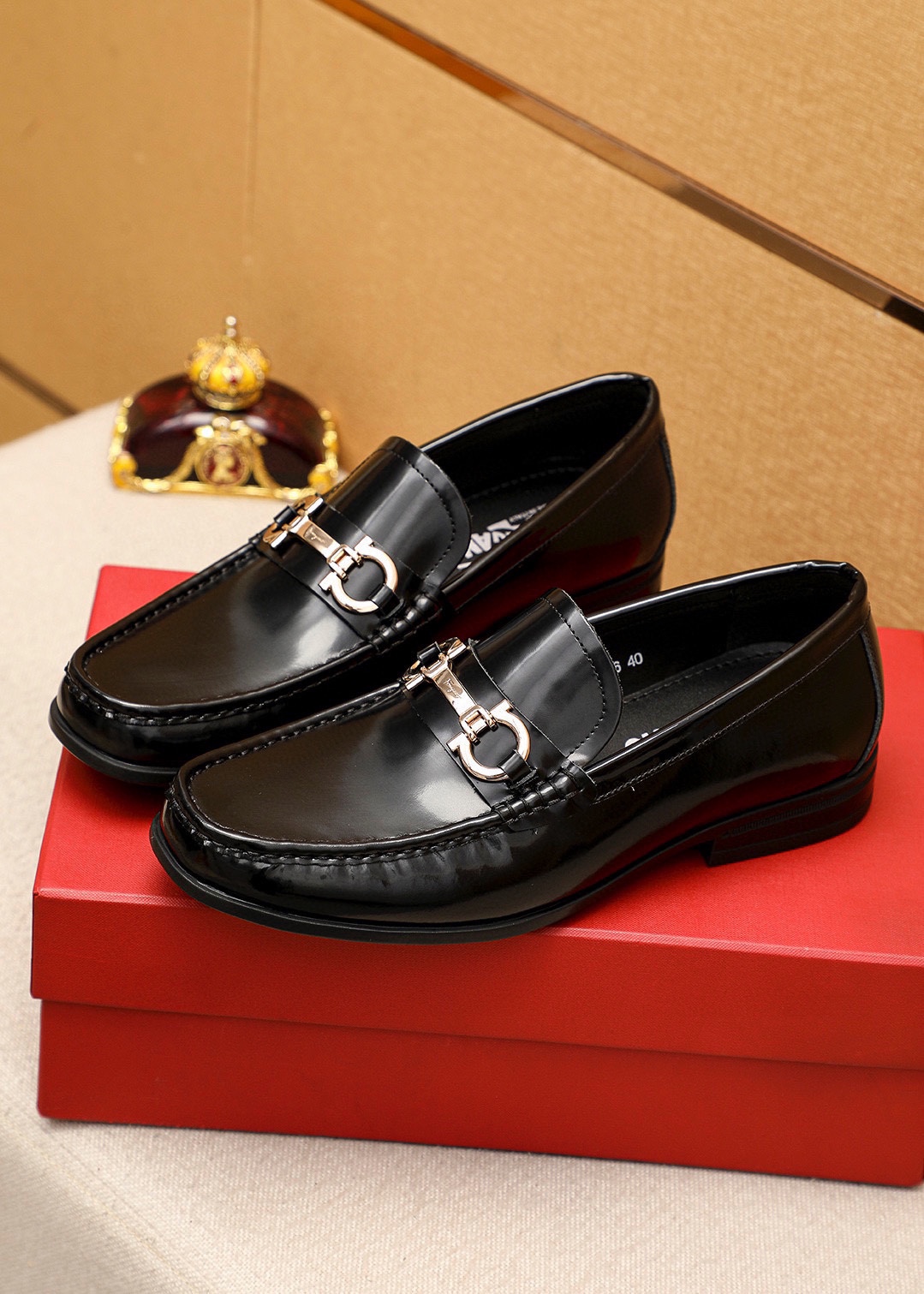Salvatore Ferragamo Men's Leather Loafers with Buckle Detail in Multiple Colors 3 i1744425515 8356 1