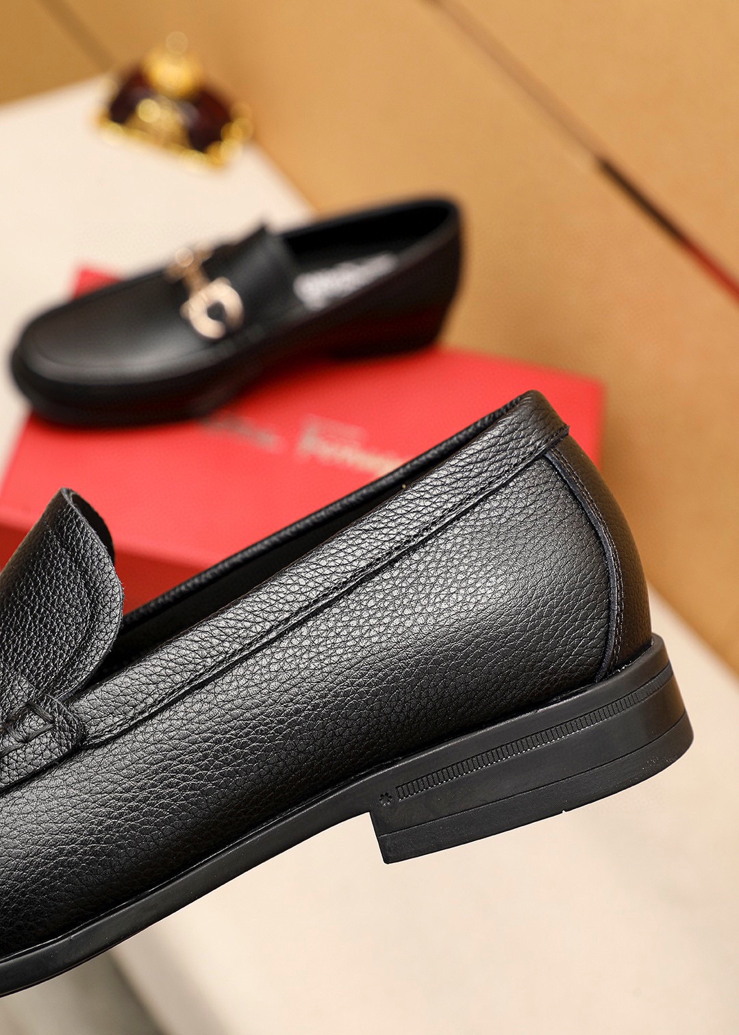 Salvatore Ferragamo Leather Loafers with Buckle Detail, Men's Sizes 38-44 8 i1744425557 6288 6