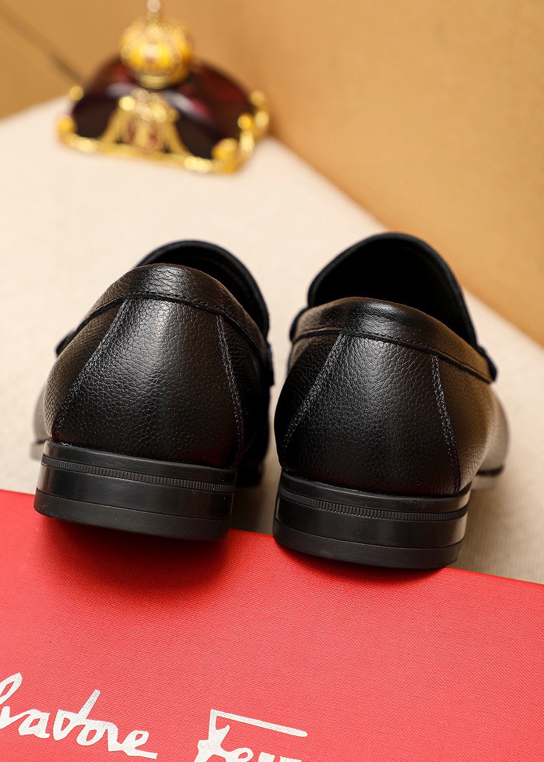 Salvatore Ferragamo Leather Loafers with Buckle Detail, Men's Sizes 38-44 10 i1744425557 8762 8