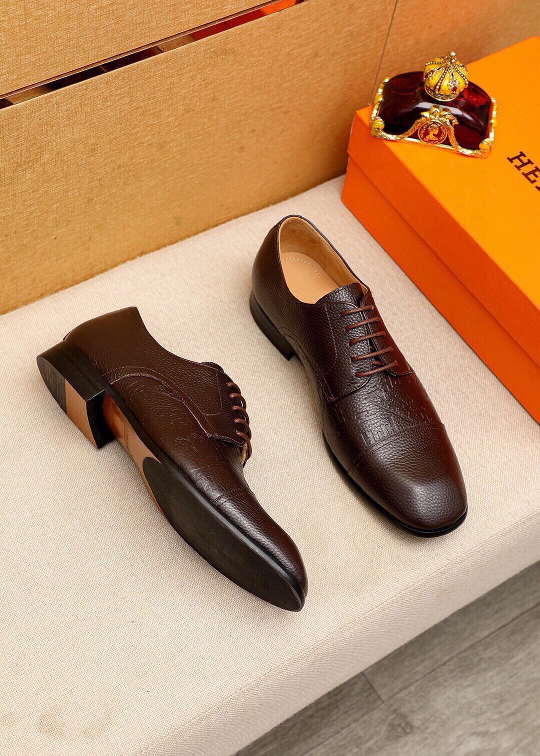 Hermes Men's Fashion Business Leather Shoes - Premium Quality, Comfortable Fit 4 i1744426440 5908 2