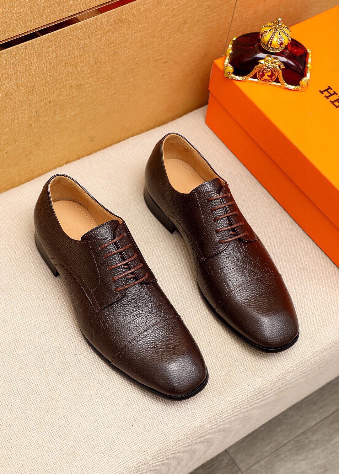 Hermes Men's Fashion Business Leather Shoes - Premium Quality, Comfortable Fit 1 Hermes Men's Fashion Business Leather Shoes - Premium Quality, Comfortable Fit