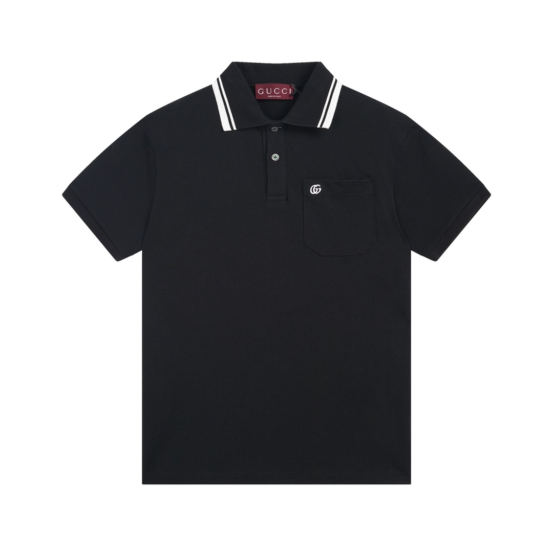 Gucci 古驰口袋刺绣新款polo衫