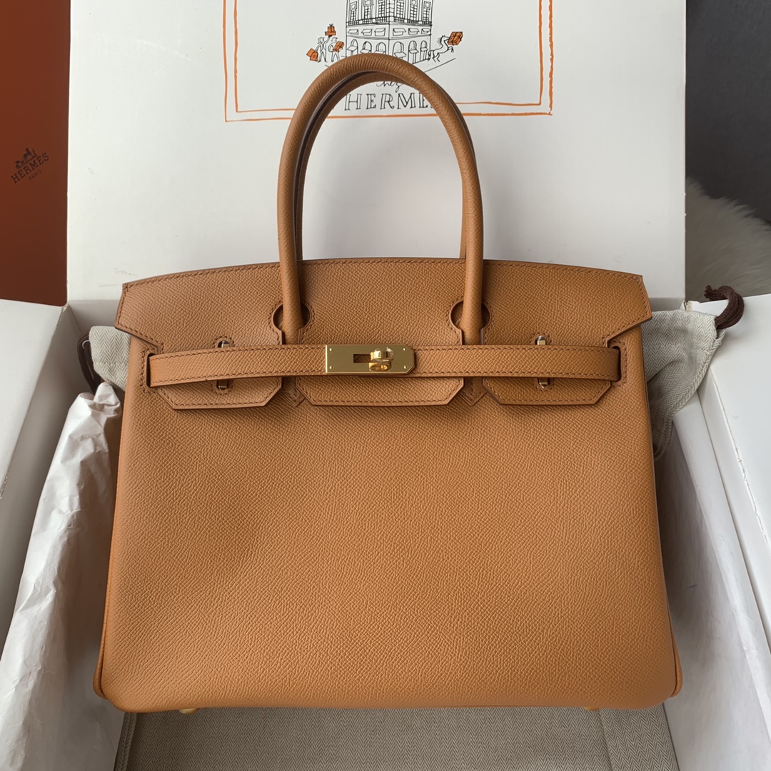 NO:698359,Birkin 30cm imported Esom leather hand-sewn with wax thread [sesame color] gold and silver buckle ♀ Booking, Hermes, Hermes, Hermes,19860909Birkin 30cm 进口Esom皮 手工蜡线缝制【芝麻色】金银扣♀ 预订,爱马仕,hermes,Hermes,,Bag