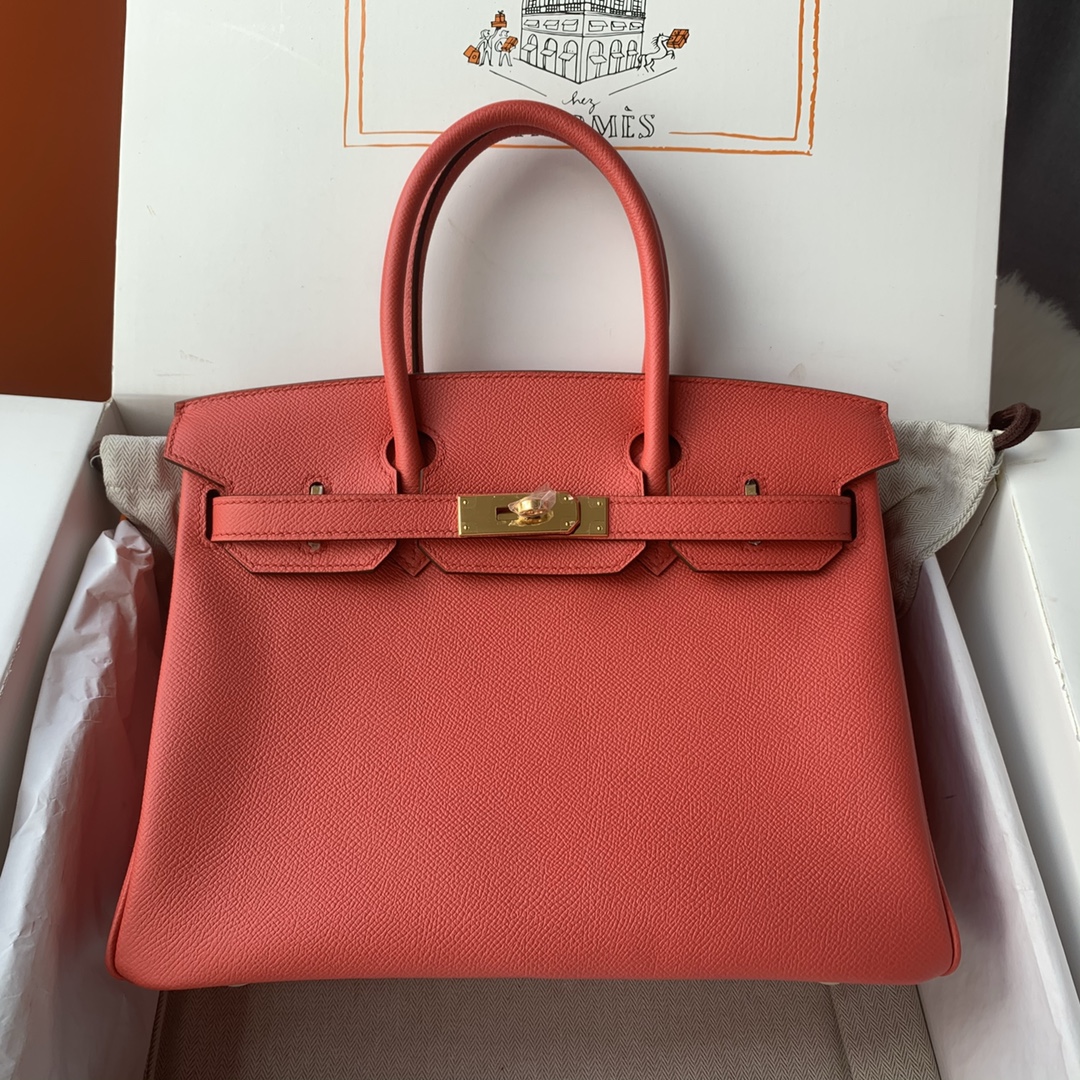 NO:698355,Birkin 30cm imported Esom leather hand-sewn with wax thread [extreme pink] gold and silver buckle ♀♀ Booking, Hermes, hermes, Hermes,19860909Birkin 30cm 进口Esom皮 手工蜡线缝制【极致粉】金银扣♀♀ 预订,爱马仕,hermes,Hermes,,Bag