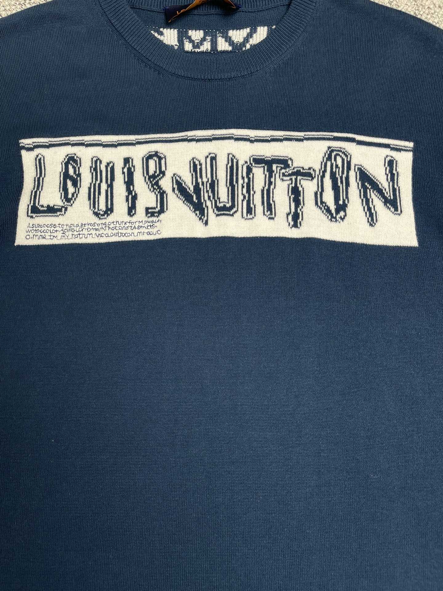 Louis Vuitton Jersey T-Shirt Blue Crew Neck Tee, Size S-XL Available 5 i1744444466 3794 4
