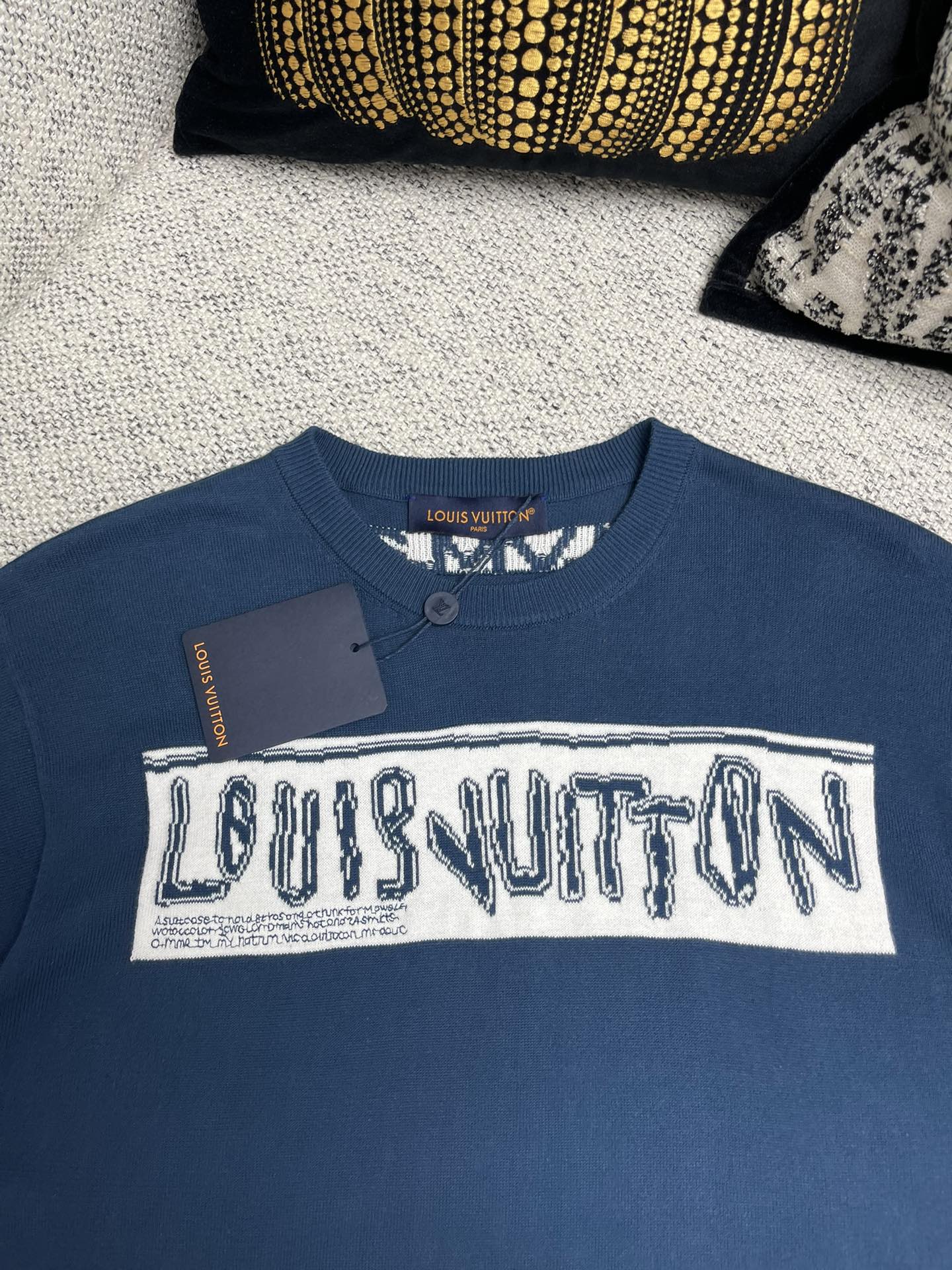 Louis Vuitton Jersey T-Shirt Blue Crew Neck Tee, Size S-XL Available 3 i1744444466 5608 2