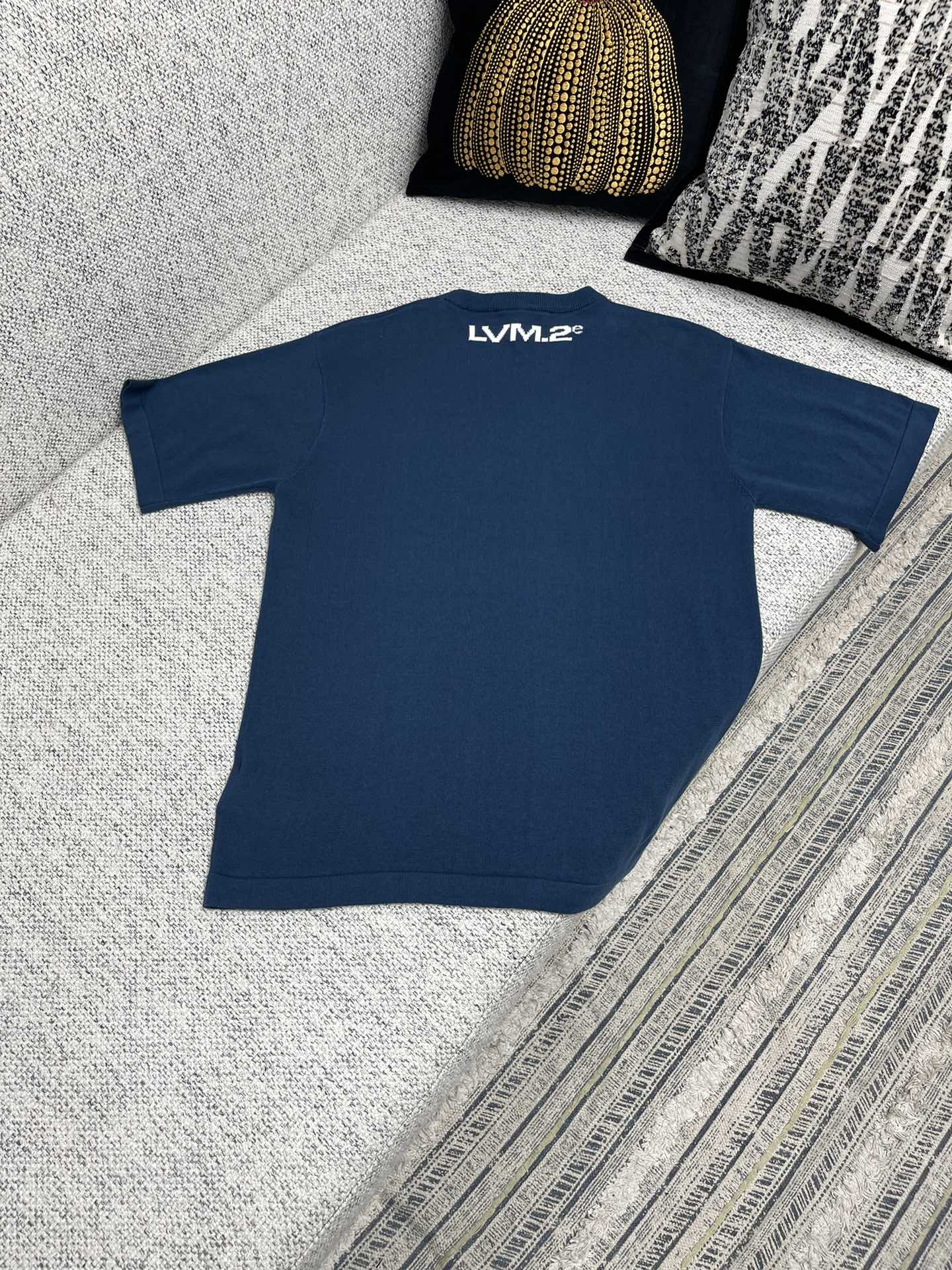 Louis Vuitton Jersey T-Shirt Blue Crew Neck Tee, Size S-XL Available 2 i1744444466 7929 1