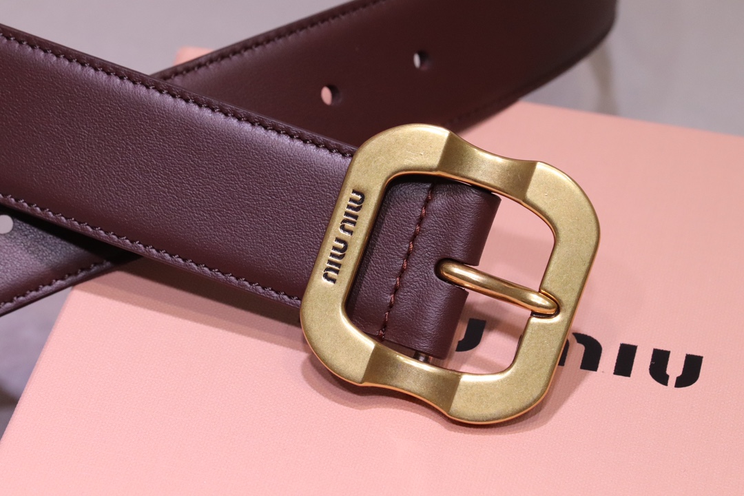 [Miu Miu Belts]Miumiu counter new style Perfect 1:1 replica of boutique retro