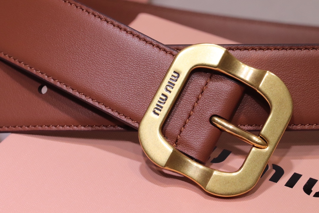 [Miu Miu Belts]High-quality calfskin with soft and delicate touch Very fashion