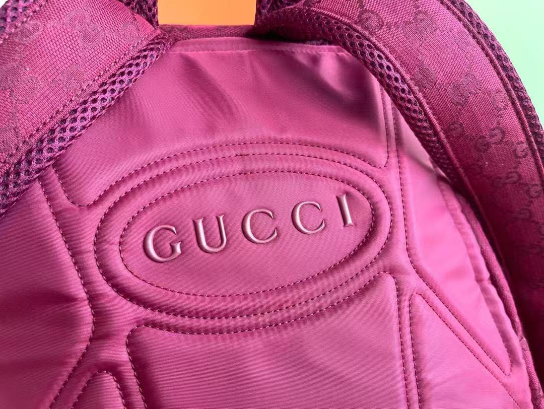 Gucci Red Fabric Backpack With GG Pattern,48 X 45 X 21 cm,Model 86 800182 6 i1744469710 2962 4