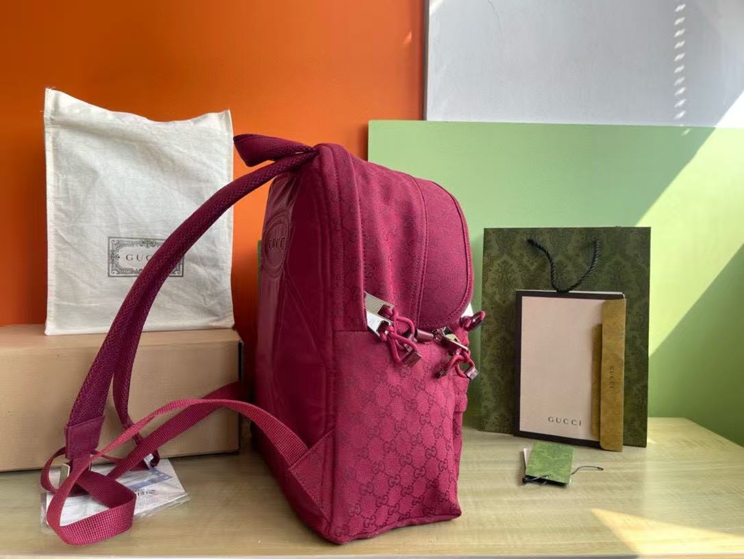 Gucci Red Fabric Backpack With GG Pattern,48 X 45 X 21 cm,Model 86 800182 4 i1744469710 3387 2