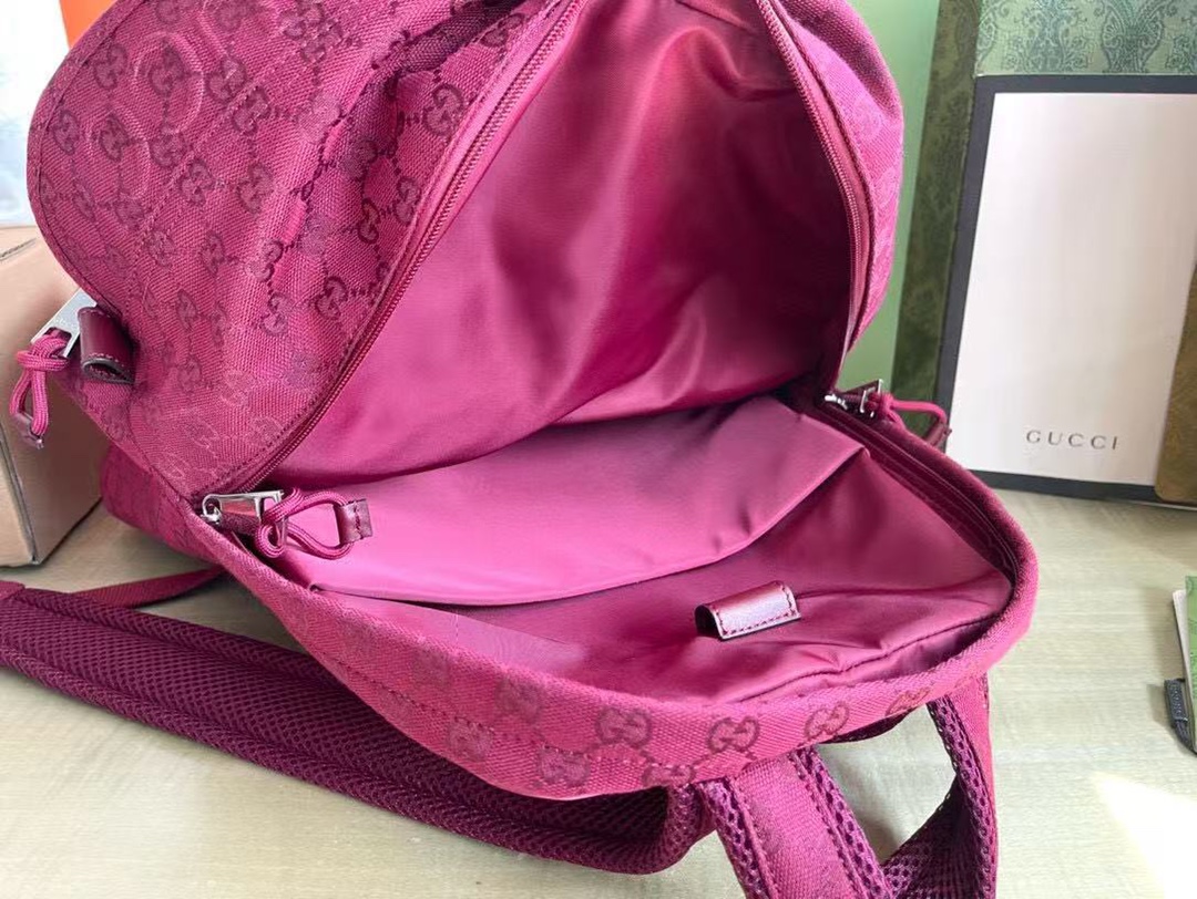 Gucci Red Fabric Backpack With GG Pattern,48 X 45 X 21 cm,Model 86 800182 8 i1744469710 3940 6