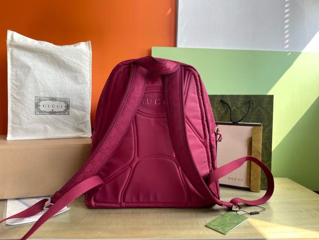 Gucci Red Fabric Backpack With GG Pattern,48 X 45 X 21 cm,Model 86 800182 3 i1744469710 6786 1