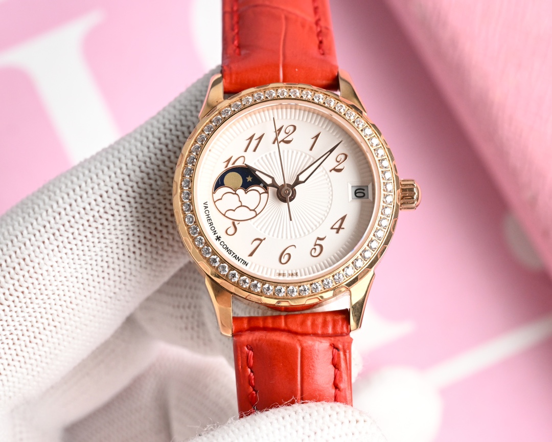 NO:337459,White gold steel belt 50 Vacheron Constantin-vacheron constantin Lady jewelry series Moon [Moon] [Sun] series 9-character sun, moon and star function, equipped with original imported moon camera movement (0 re-repair 0 after-sales service), adopts high-end mother-of-pearl dial, fashionable women's watch, super luminous and unique 3-character calendar at night, 316L stainless steel case (size 33mm thickness 10mm), high-quality Swarovski crystal diamond on the shell, mirror 9-grade sapphire crystal scratch-resistant glass, waterproof depth: 50m strap 904 steel belt/Italian selected calfskin, fine polishing, fresh and elegant, generous and decent physical photography goddess must have high quality Gift to send your lover to best friend Five-star recommendation, swarovski, vacheron, cowhide19860909白 金钢带50 江诗丹顿-vacheron constantin淑女珠宝系列 月[月亮]相[太阳]系列9字位日月星辰功能,搭载原装进口月相机芯(0返修0售后）, 采用高端珍珠贝母表盘时尚女表 夜时超强夜光独特3字位日历 316L精钢表壳（尺寸33mm厚度10mm）,壳上采用高品质施华洛世奇水晶钻石,镜面9级蓝宝石水晶防刮玻璃,防水深度:50米表带904钢带/意大利精选小牛皮,精细打磨,清新优雅,大方得体实物拍摄女神必备款高品质 送爱人 送闺蜜 五星推荐,,swarovski,vacheron,cowhide,Watch