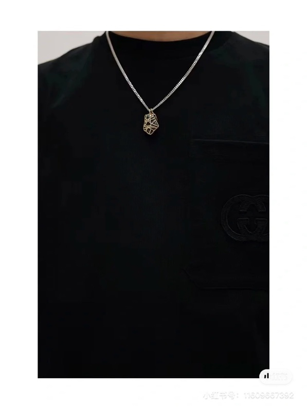 Dior Necklace with Brass Pendant, Sweet and Elegant Style, 57 cm Length