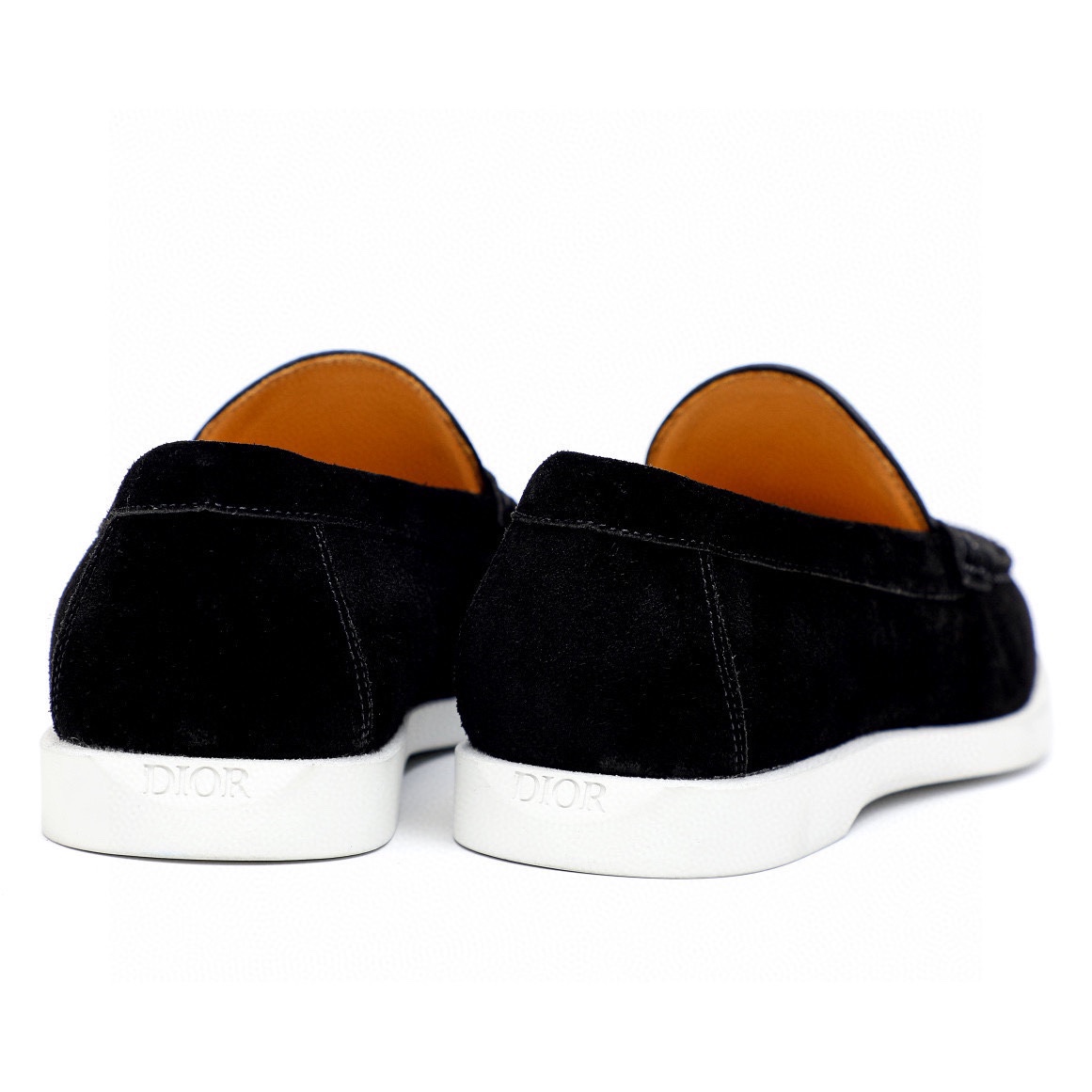 Dior Men's Leather Loafers With Signature Oblique Pattern, Black and Beige 9 i1744520231 4919 7