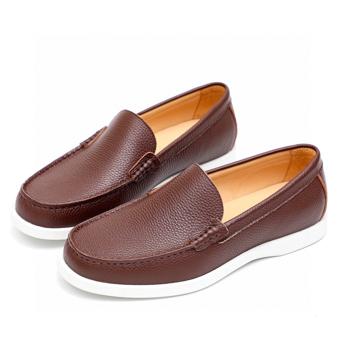 Dior Brown Leather Loafers for Men,Italian Calfskin,Rubber Sole,Size 38-44 7 i1744520399 6270 5