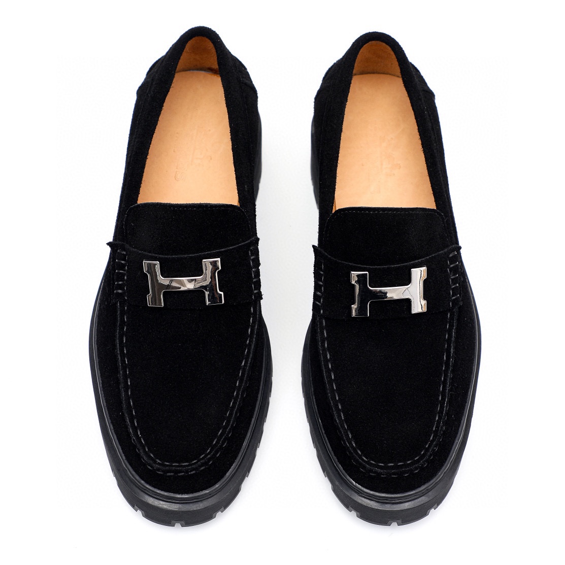 Elegant Black Suede Loafers with Silver Buckle, sizes 39-44, Comfortable and Stylish 6 i1744521471 1104 4