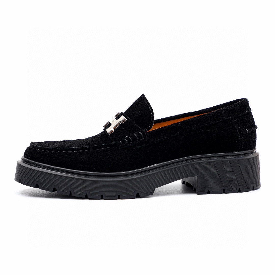 Elegant Black Suede Loafers with Silver Buckle, sizes 39-44, Comfortable and Stylish 7 i1744521471 5178 5