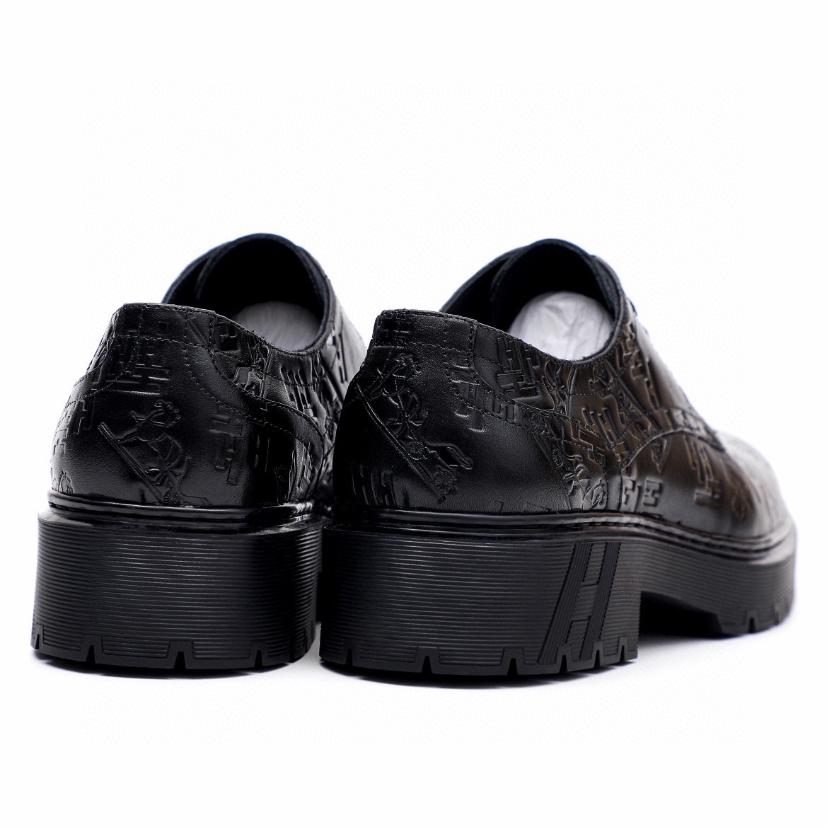 Elegant Hermes Men's Black Leather Lace-Up Dress Shoes - Size 39-44 9 i1744521656 6977 7