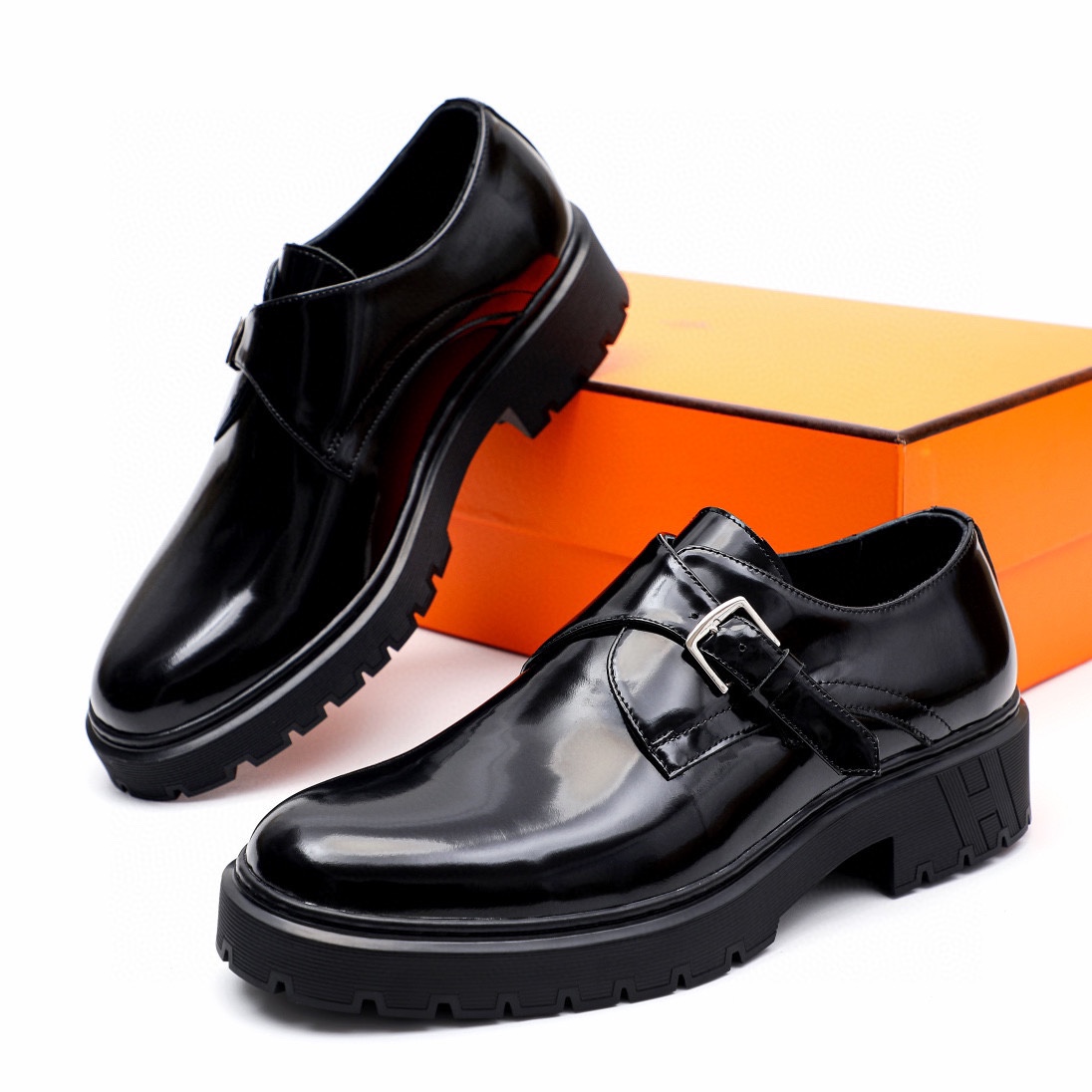 Luxury Leather Buckle Moccasins,Men's Dress Shoes Size 39-44,Made in Italy 3 i1744521733 6496 1