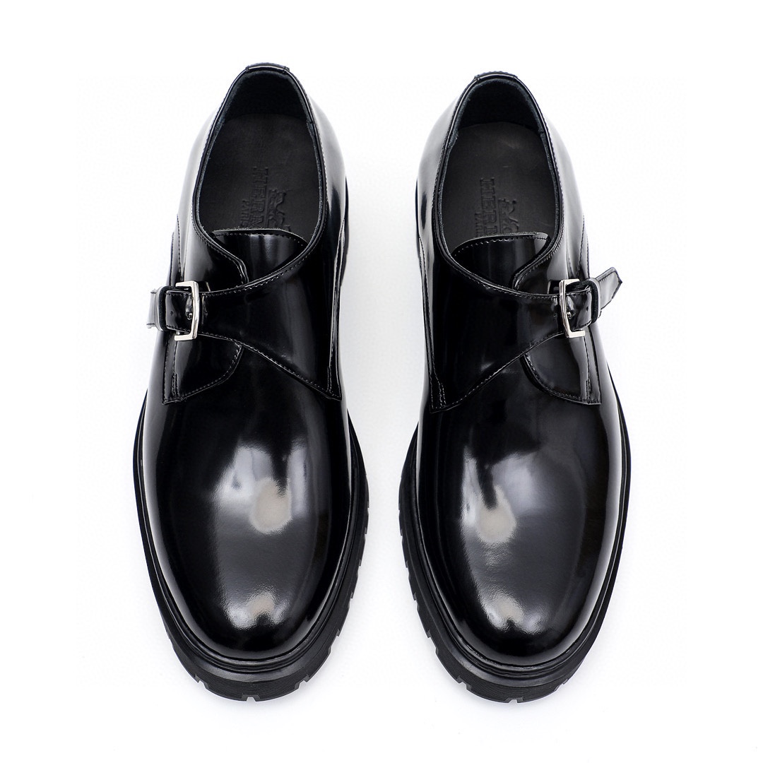 Luxury Leather Buckle Moccasins,Men's Dress Shoes Size 39-44,Made in Italy 6 i1744521733 676 4