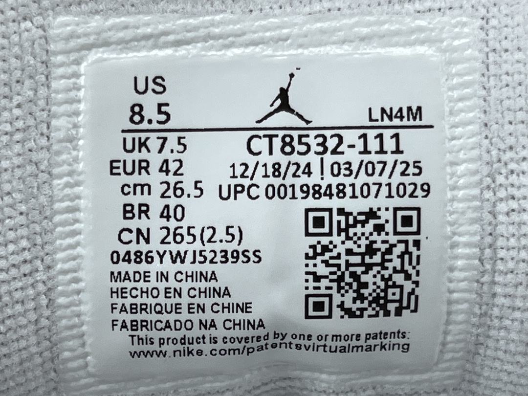 
【东莞产 AJ3】Jordan Air Jordan 3 Retro Silver Anniversa