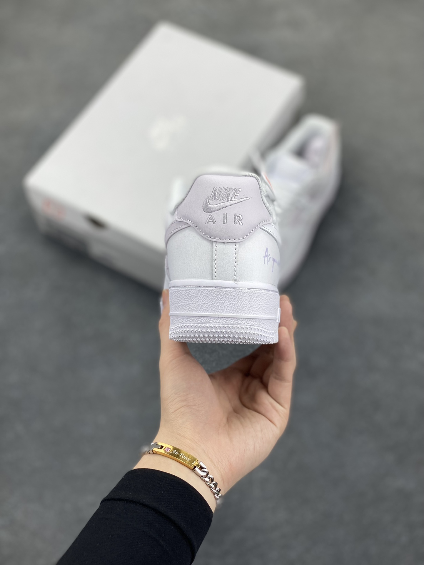 图片[4]-Nike Air Force 1 Low’07 A8系列 白粉紫 喷绘 空军一号低帮休闲板鞋 定制皮料 原厂3D打印 定制鞋盒 原楦原纸板 纯正空军版型 内置全掌气垫 货号：CW2288-111 尺码：36 36.5 37.5 38 38.5 39 40 40.5 41 42 42.5 43 44 44.5 45-选品中心