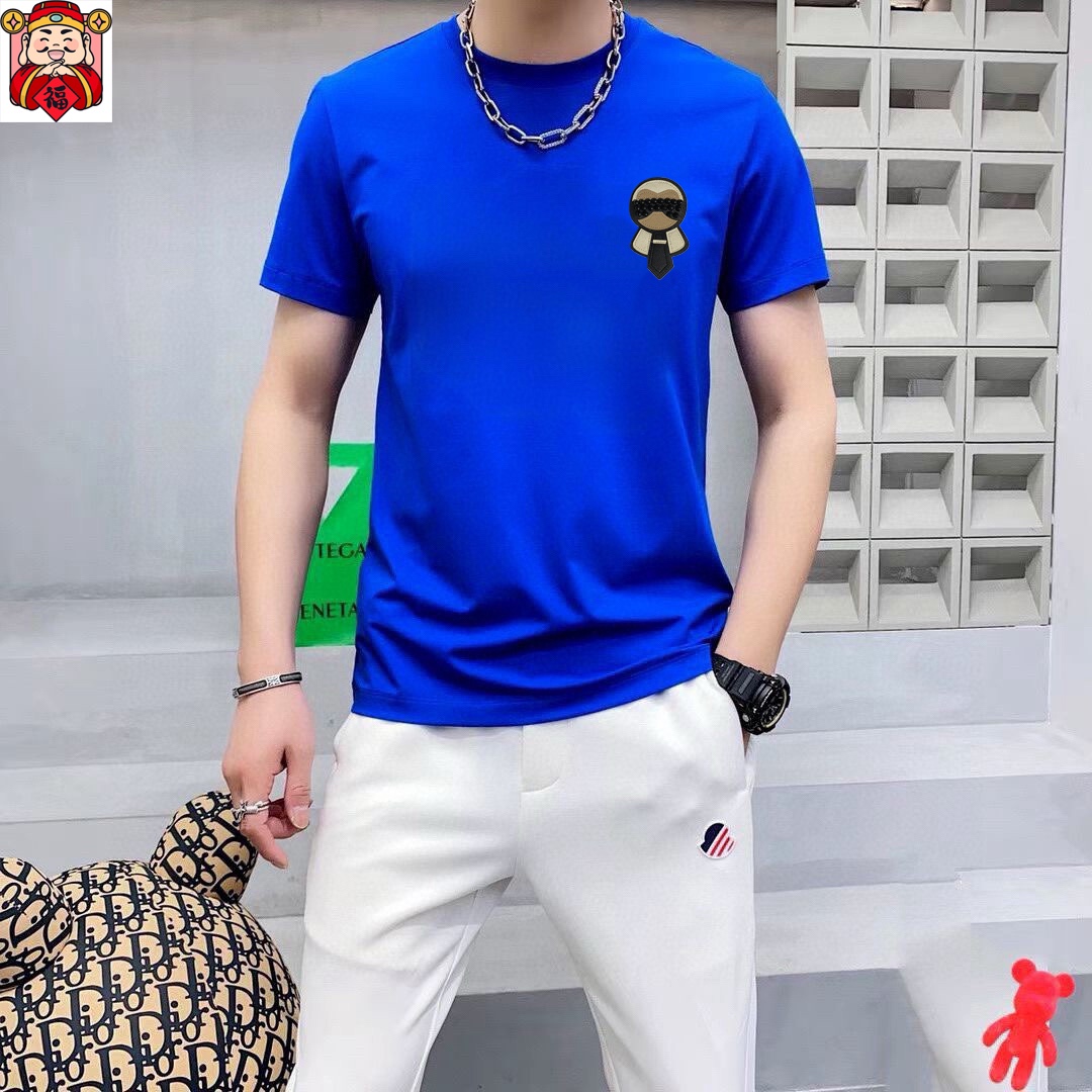Fendi 品牌【FENDI 芬迪】(胖子福音) 男士休闲短袖T恤 2025春夏新品
