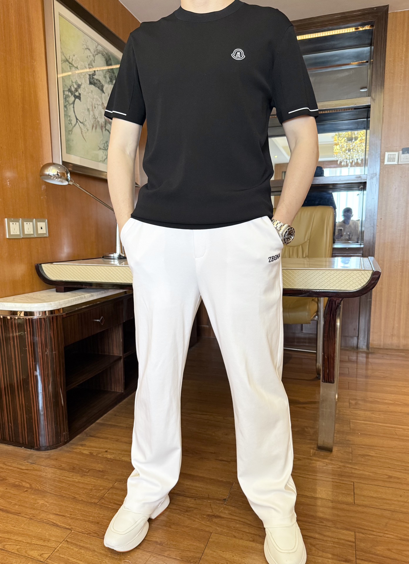 NO:140731,The latest hot T-shirts in the counter in 2025 are shipped, and the most popular items in European and American counters are sold!  Selected Italian imported Tennis knitted with fashionable design, exquisite brand logo on the chest to show the charm You are definitely worthy of having. Number 48-56 (model 173/130 wears 48, with Hong Kong Lane Crawford gift box packaging), Moncler,tees, t-shirt,alexander wang19860909蒙口-2025专柜最新爆款T恤出货 欧美专柜热销单品！精选意大利进口天丝针织搭配时尚的设计,胸前精致的品牌标志彰显韵味 您绝对值得拥有.码数48-56（模特173/130穿48,配香港连卡佛礼盒包装）,,Moncler,tees，t-shirt,alexander wang,Men's clothing