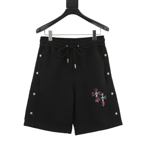 Chrome Hearts Cross Patch Logo Shorts - Soft Cotton, Handmade Details 1 Chrome Hearts Cross Patch Logo Shorts – Soft Cotton, Handmade Details