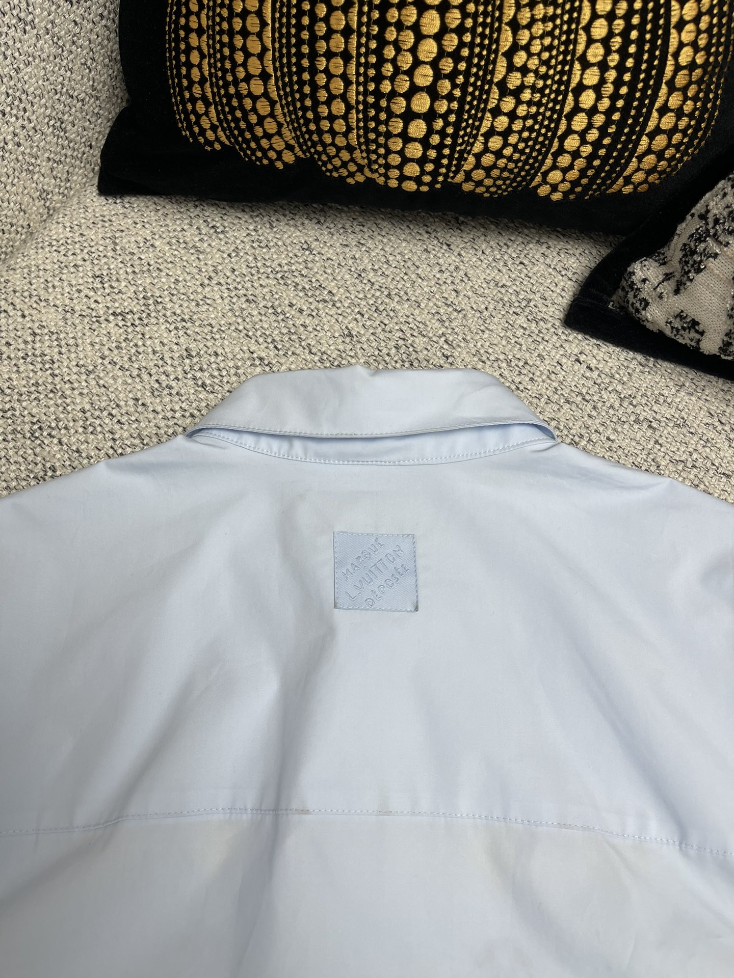 Louis Vuitton Poplin Embroidered Pocket Shirt, Short Sleeve, Light Blue 9 i1744619378 9196 8