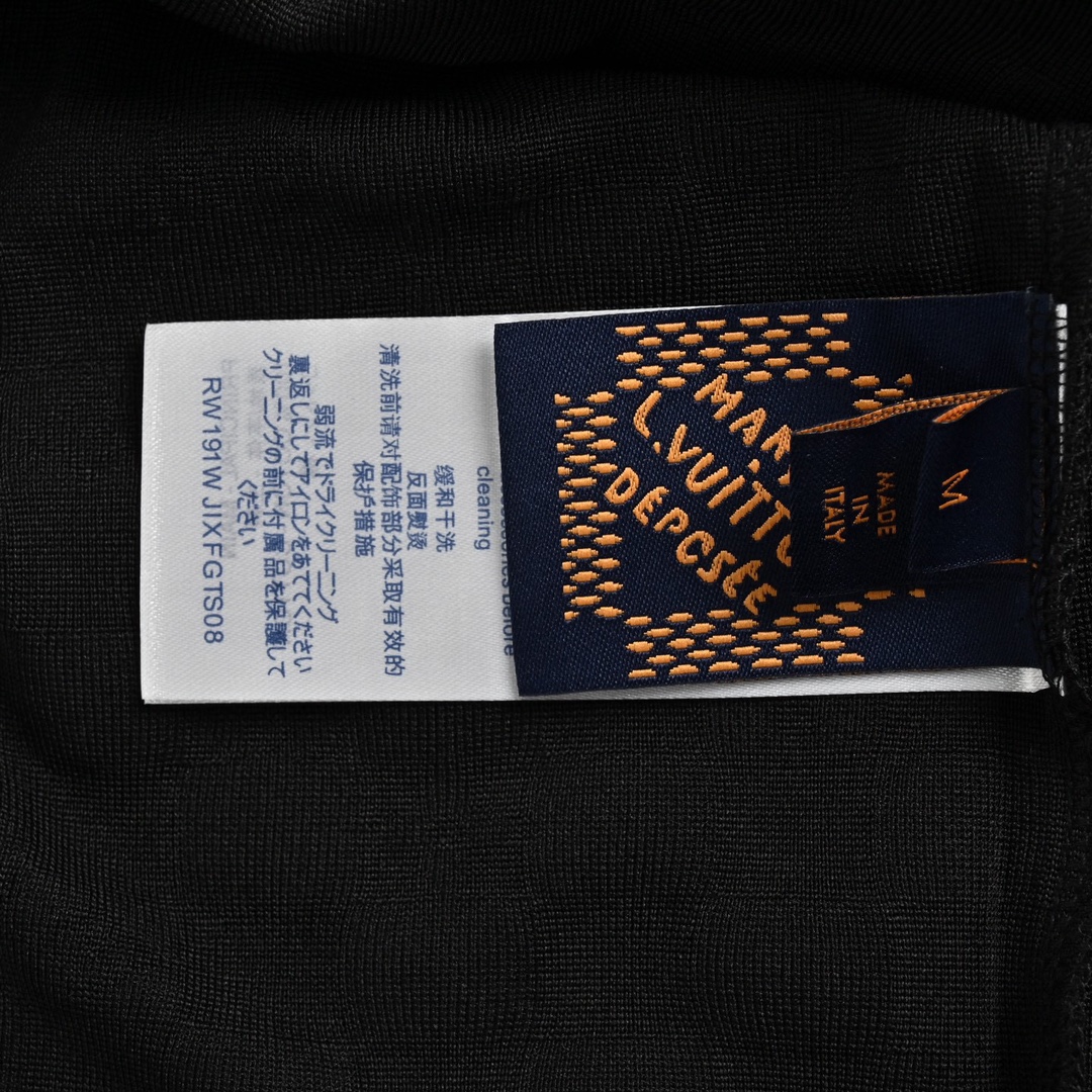 路易威登/Louis Vuitton 夏季新款 棋盘格提花圆领短袖T恤