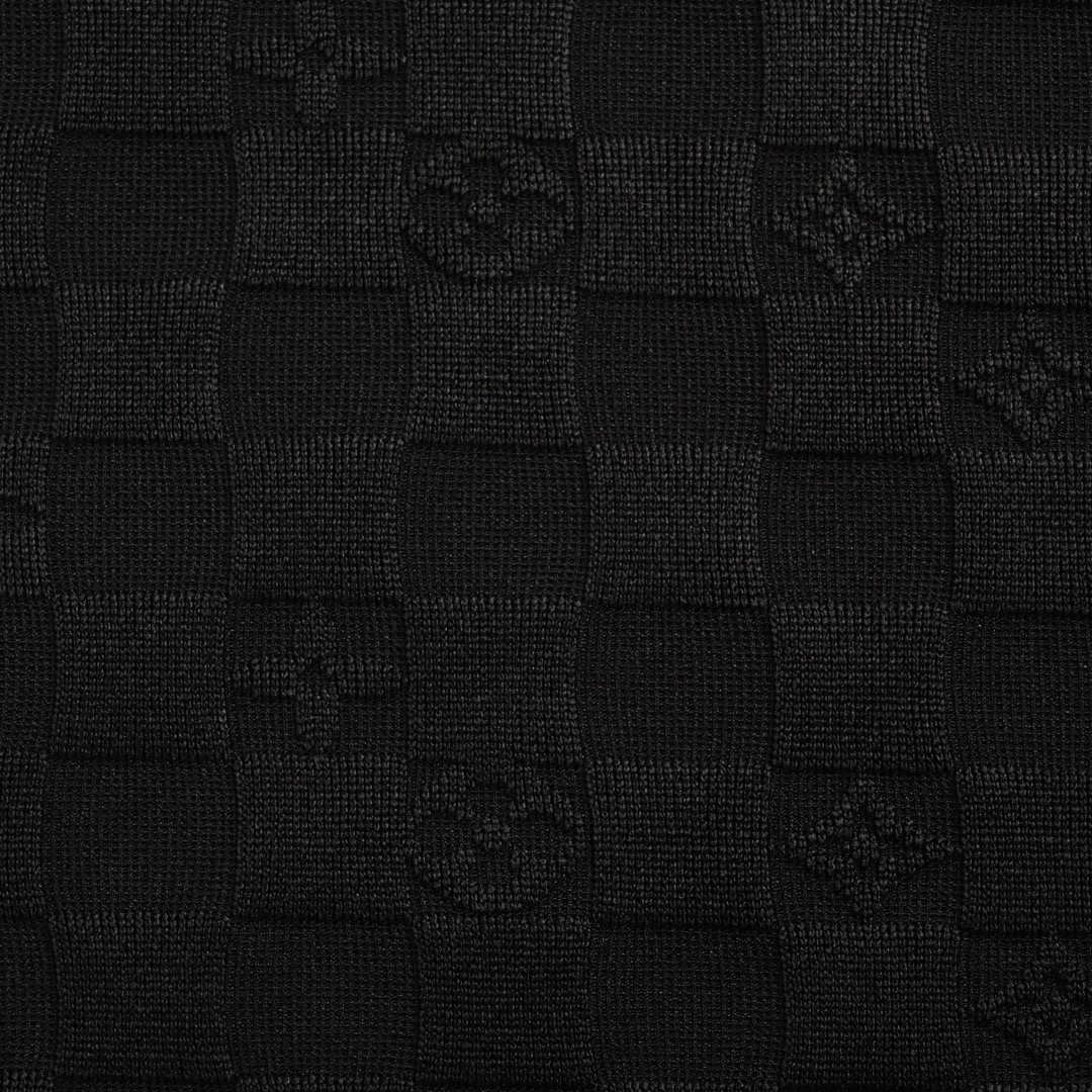 路易威登/Louis Vuitton 夏季新款 棋盘格提花圆领短袖T恤