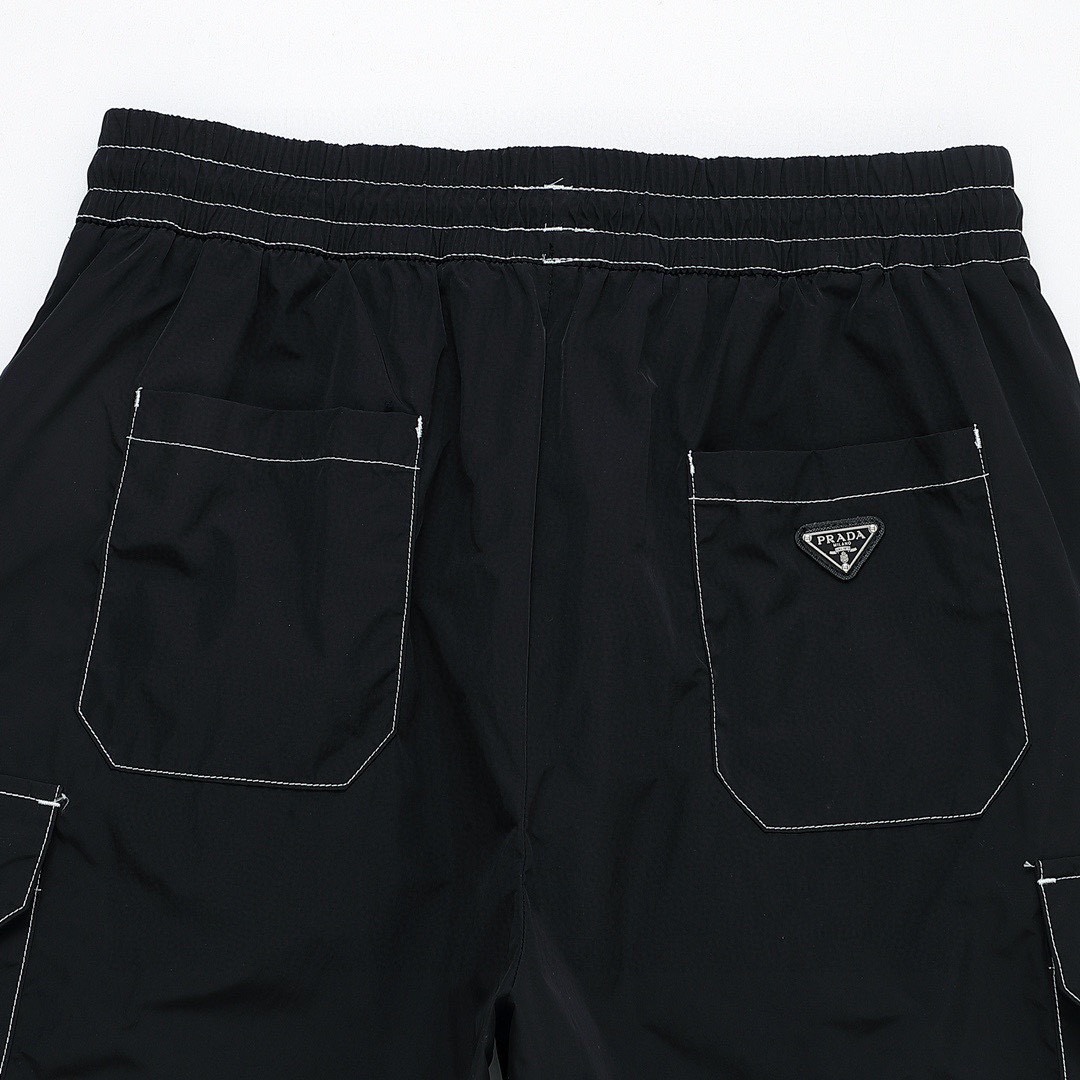 普拉达/Prada 夏季新品 明线三角标尼龙休闲短裤