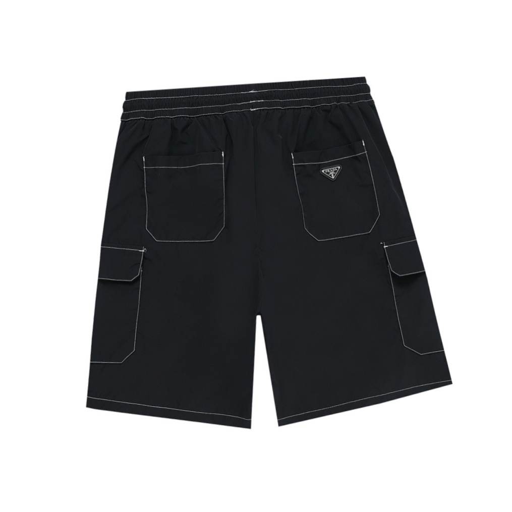 普拉达/Prada 夏季新品 明线三角标尼龙休闲短裤